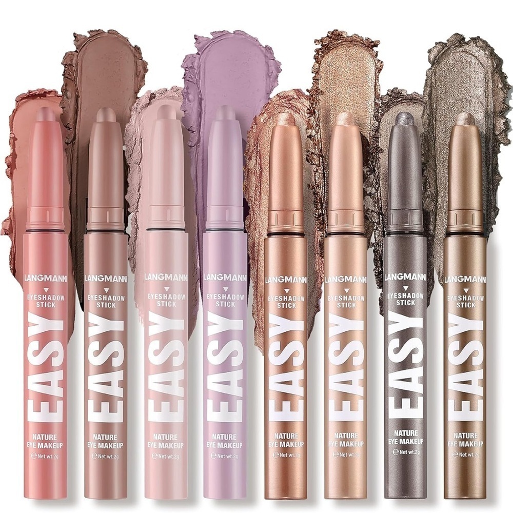 8 pieces Eyeshadow stick set creamy sets to matte